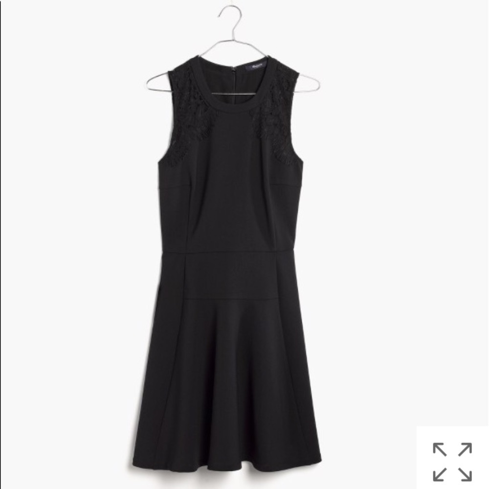 Madewell Lace-Inset Anywhere LBD Dress